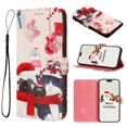 thumbnail image 4 of For iPhone 17 Pro Max Wallet Case Christmas Pattern Printing Leather Phone Cover with Lanyard - Chri, 4 of 5