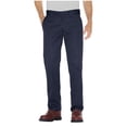 thumbnail image 1 of Dickies Mens Slim Fit Straight Leg Work Pants, 36W x 32L, Dark Navy, 1 of 5