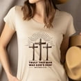thumbnail image 4 of Matthew 27:54 Truly This Man Was God’s Son Christian Cross T-Shirt, CarolinaBlue, Size 2XL, 4 of 6