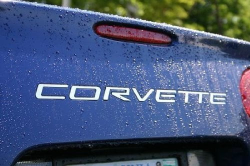 1997-2004 Corvette C5 rear inserts letters STAINLESS STEEL
