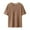 #4b# Coffee, variant on Mens Summer T Shirts Casual Ribbed Textured T-Shirt Crew Neck Stylish Tees Beige XL