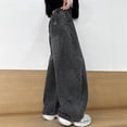 thumbnail image 4 of JAJAHO Girls Leopard Jeans Tapered Denim Pants Elastic Waist Baggy Streetwear Jeans With Pockets For Kids 5-16Y Soft Trousers, 4 of 8