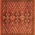thumbnail image 1 of Ahgly Company Indoor Square Abstract Orange Modern Area Rugs, 8' Square, 1 of 4