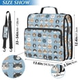 thumbnail image 2 of FORMRS Zipper Binder with Shoulder Strap 2-inch Ring 500 Sheet Capacity File Bag, Vibrant Cute Cat, 2 of 5