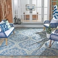 thumbnail image 2 of Safavieh Courtyard Tayler Geometric Indoor/Outdoor Area Rug, Navy/Gray, 9' x 12', 2 of 11