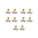 thumbnail image 1 of Sonducket Pendientes de circonita de 5 uds., accesorio de decoración elegante a la moda, pendientes pequeños, regalo de cumpleaños, decoración de Ropa, zapatos y accesorios Miscelánea Dorado XS Sonducket AP009683-05B, 1 of 6