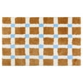 thumbnail image 1 of REGALWOVEN Alfombrillas de baño antideslizantes a cuadros, suaves y esponjosas, alfombras absorbentes para ducha y lavabo, marrón-2 16" x 24", 1 of 6