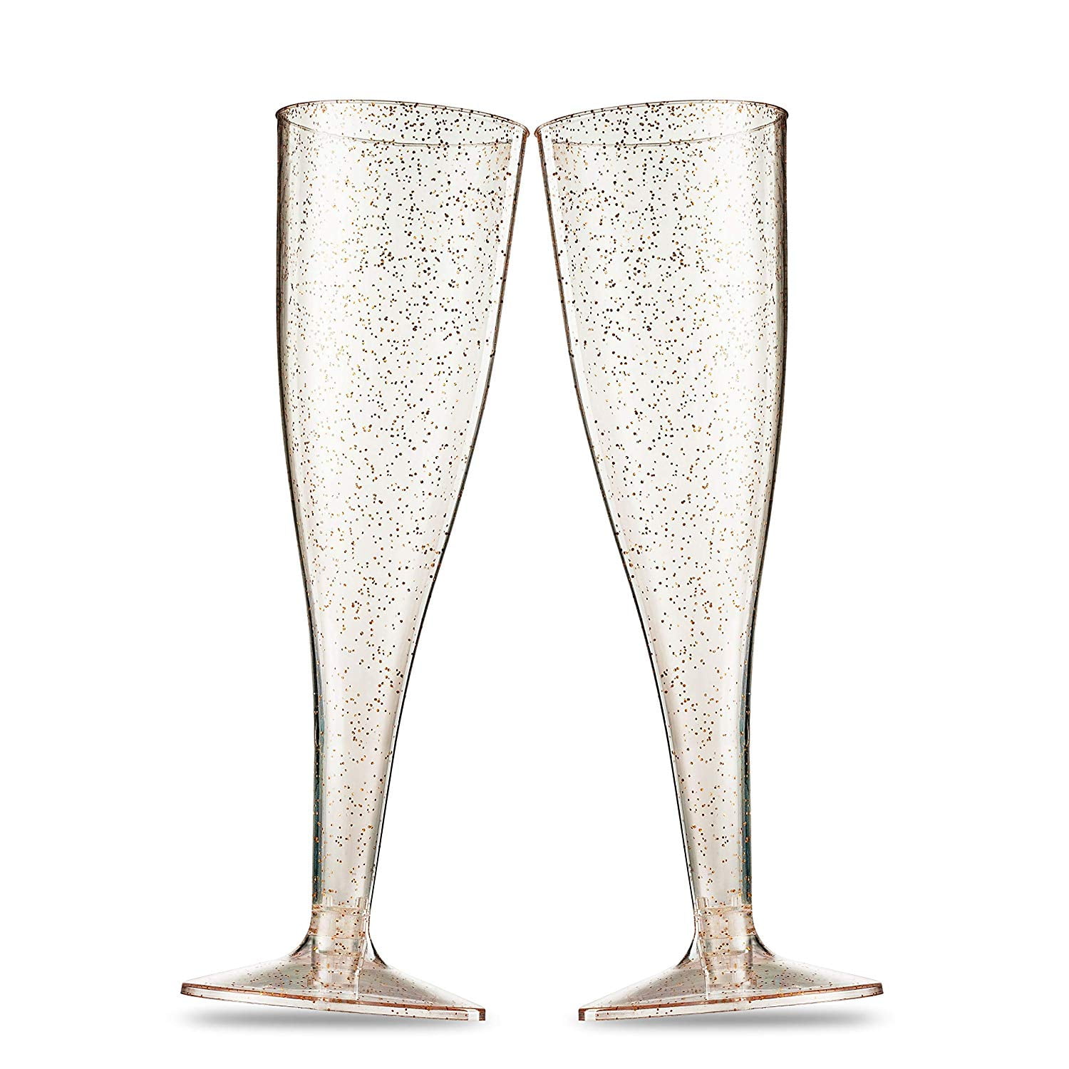 6 dzs 2" Mini Plastic Champagne Cups Glasses Wedding Shower Favors Gold/Silver 