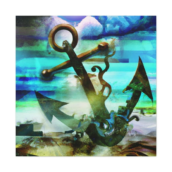 Anchor on the Seascape - Canvas