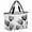 Black Grey, variant on Blue Tulip Beach Bag for Women, Large Breathable Mesh Beach Tote Bag, Spring Pastoral Flower Watercolor White Sandproof Lightweight Travel Bags for Vacation Picnic Swimming Pool 15.7"x15.7"x9.1"