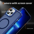 thumbnail image 4 of Dteck for iPhone 13 Pro Max Case with Magnetic, Compatible with MagSafe, Military Drop Protection Slim Translucent Matte Shockproof with Anti-Fingerprint Phone Case,Deep Blue, 4 of 8