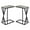Gray, variant on Home Square Metal C Shaped End Table in Black Finish - Set of 2
