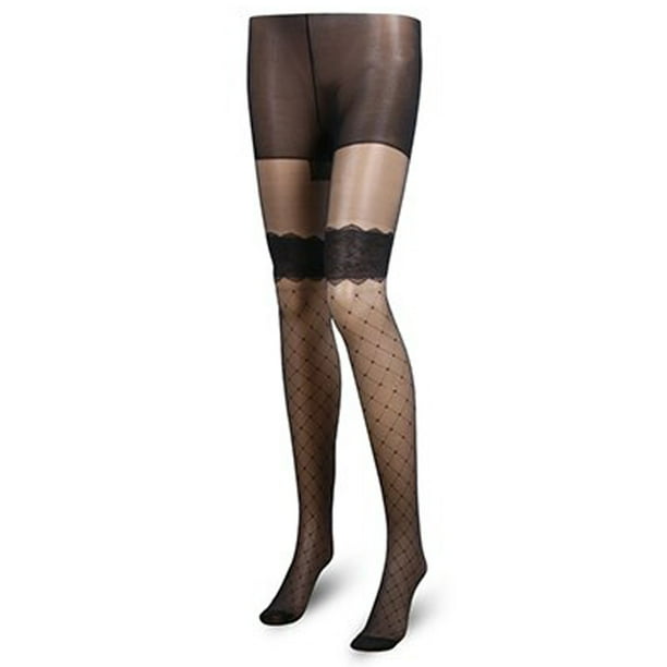 nsendm Female Socks Adult Cushioned No Show Socks Women Mesh Vintage Women s Pantyhose Sexy Thin Dot Stockings Print Socks Kick Resistance Black One