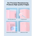thumbnail image 4 of AstroAI Pink Mini Fridge, Personal Refrigerator 6 Liter/8 Cans Makeup Skincare Fridge 110V AC/ 12V DC Portable Thermoelectric Cooler and Warmer Little Tiny Fridge for Bedroom, Beverage, Skincare, 4 of 7