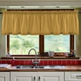 thumbnail image 5 of Ryvnso Dark Yellow Curtains Sets Short Curtain Rod Pocket Half Window Cafe Farmhouse Tier 2 Panels 57"W x 36"L, 5 of 7