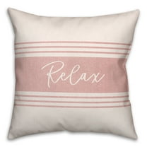 Creative Products Relax Linen Pink 20 x 20 Indoor / Outdoor Pillow
