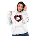 thumbnail image 5 of Betty Boop Heart Wink Blowing Kisses Hoodie Sweatshirt Women Brisco Brands L, 5 of 6