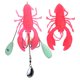 thumbnail image 1 of Simulación Artificial, langosta grande, cangrejo, señuelo, cebo, pesca de arrastre de aguas profundas, aparejos de pesca rosa YUNYI BRAND  Deportes, 1 of 8