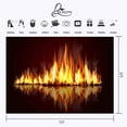 thumbnail image 3 of ABPHOTO Polyester 7x5ft Burning Fires Backdrop Black Fireplaces Photography Background, 3 of 5