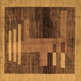 thumbnail image 1 of Ahgly Company Indoor Square Abstract Brown Modern Area Rugs, 4' Square, 1 of 4