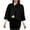 Black, variant on Women's Wool Blend Poncho Pea Coats One Button Lapel Fall Winter Dressy Cape Sleeve Short Cloak Black Free Size