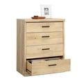 thumbnail image 4 of Pemberly Row Modern Engineered Wood 4 Drawer Chest in Prime Oak Finish, 4 of 13