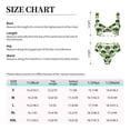 thumbnail image 4 of Kdxio Cute Broccoli Print Women's 2 Piece High Waisted Wrap Spaghetti Strap Summer Swimsuit Bikini Set-XX-Large, 4 of 7