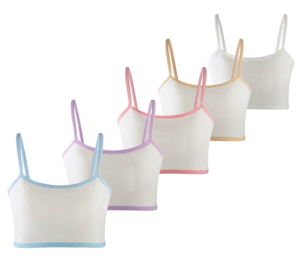 Herepai Training Bras for Girls Seamless Adjustable Cotton Cami Bralettes  7-14Y, Mixed 8 Pack, 7-9 Years : : Clothing, Shoes & Accessories