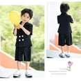 thumbnail image 6 of Jhhlsf Matching Sets for Boys Business Suits Short Sleeve Coat 3 Pcs Tuxedo Formal Suit Shorts Pants Necklace Slim Fall Clothing, 6 of 6