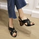 thumbnail image 1 of Sandalias de verano de mujer de tacones altos de cuero de microfibra de moda Wmkox8yii shjk6831, 1 of 9