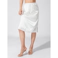 thumbnail image 2 of Women Half Slip Underskirt Elastic Waist Extender Underskirt Skirt Satin Slip Long Slips for Under Dresses Lingerie Skirt, 2 of 6