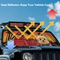 thumbnail image 5 of Uorisanigo Windshield Sun Shade Compatible with Jeep Wrangler JK JKU JL JLU 1997-2025 & Jeep Gladiator JT 2020-2024 Accessories Foldable Yorkshire Terrier Driving Windshield Sunshade Shades, 5 of 7