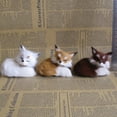 thumbnail image 1 of Simulation Fox Toy Realistic Adorable Plastic Fleece Long Plush Cute Squatting Fox Model for Home, 1 of 10