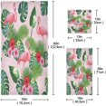thumbnail image 3 of GZHJMY Towel Set Bathroom Sets Tropical Flamingo Pattern Highly Absorbent Comfortable Washcloth Hand Towel and Bath Towels,3 Piece, 3 of 7