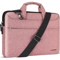 thumbnail image 1 of Bandolera para laptop tipo Messenger DOMISO de 14 pulgadas, color rosa, 1 of 7