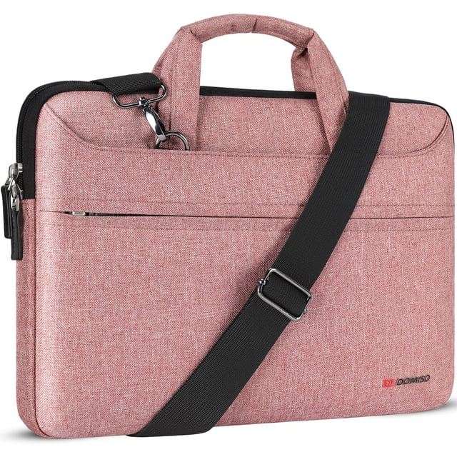 Bandolera para laptop tipo Messenger DOMISO de 14 pulgadas, color rosa