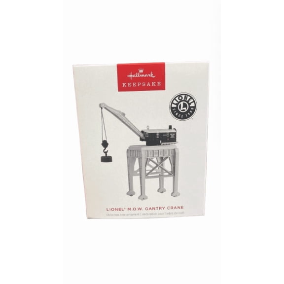 Hallmark 2025 Keepsake Lionel M.O.W. Gantry Crane Christmas Ornament New Box