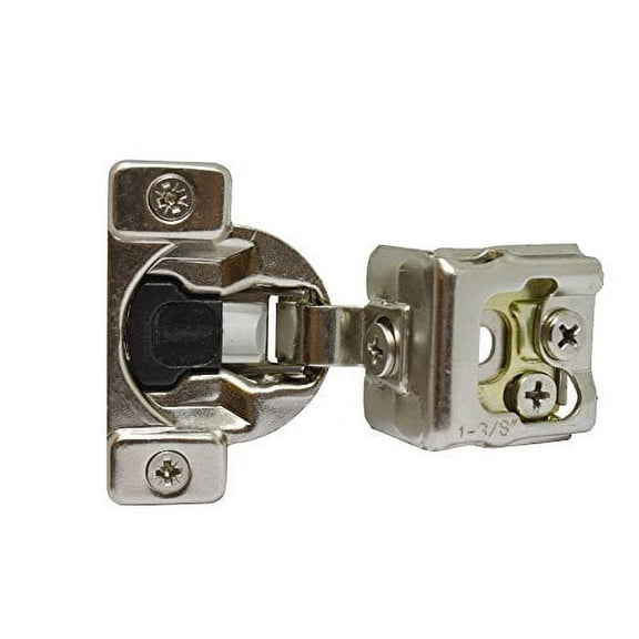 Silverline SCH138 Soft Close Hinge, 3 Way Adjustable, 1-3/8" Overlay Face Frame, Nickel Plated 10 Pack