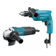 thumbnail image 1 of Combo Taladro Rotomartillo + Esmeriladora MAKITA MTK0003B negro, 1 of 3