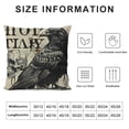 thumbnail image 5 of Black Halloween Pillow Covers  Skull Raven Crow Spooky Boo Trick or Treat Outdoor Halloween Pillows Decorative Throw Pillows Cases Fall Pillow Decorations Cushion Covers Couch, 5 of 5