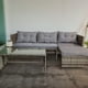 thumbnail image 4 of Sala para JARDÍN esquinera de mimbre para exteriores Ilios Innova Juego de 3 muebles Gris, 4 of 9
