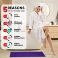 thumbnail image 3 of Premium Cotton Banded Purple Bath Mats Pack of 2, 22x34 inches [Not a Bathroom Rug] - Infinitee Xclusives, 3 of 11