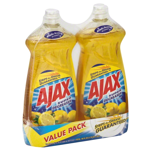 Ajax Ultra Triple Action Liquid Dish Soap Lemon 28 Fl Oz Twin Pack Brickseek
