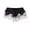 Black, variant on LMLYSoH Women's Mini Shorts Lace Patchwork Drawstring Elastic Waist Casual Summer Loose Lounge Shorts