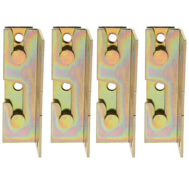 Soporte para riel de cama, accesorios para riel de cama de alta resistencia, cabeceros, soportes para tableros de pie, 4 Uds.