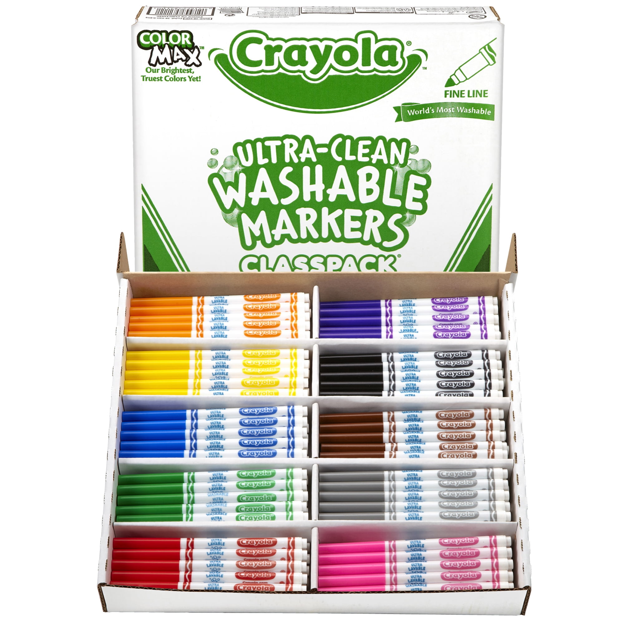 Fine Line 80 ct 10 Colors Fabric Marker Classpack 