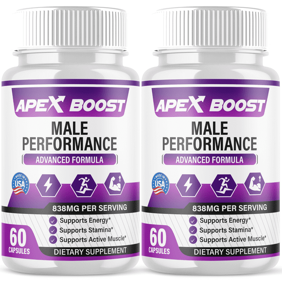Apex Boost Advanced Formula Pills All Natural Vitamin Supplement ApexBoost 120 Capsules