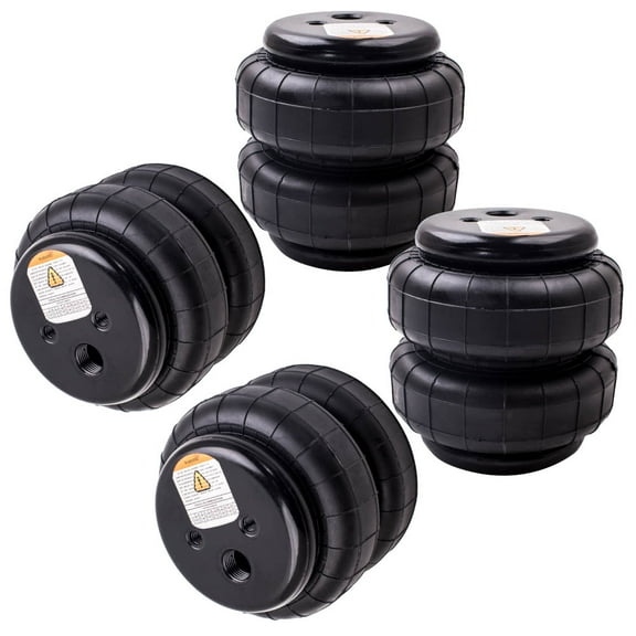 BFO 4x 2500 lb Air Ride Bags Standard 1/2"npt Single Port Air Springs Bag Suspension