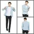 thumbnail image 4 of MAGE MALE Men's Slim Fit Blazer Jackets Casual Sport Coats, 4 of 7