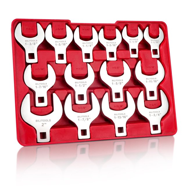 Juego de llaves BILITOOLS de 14 piezas Jumbo Crows Foot 1/2 Drive SAE
